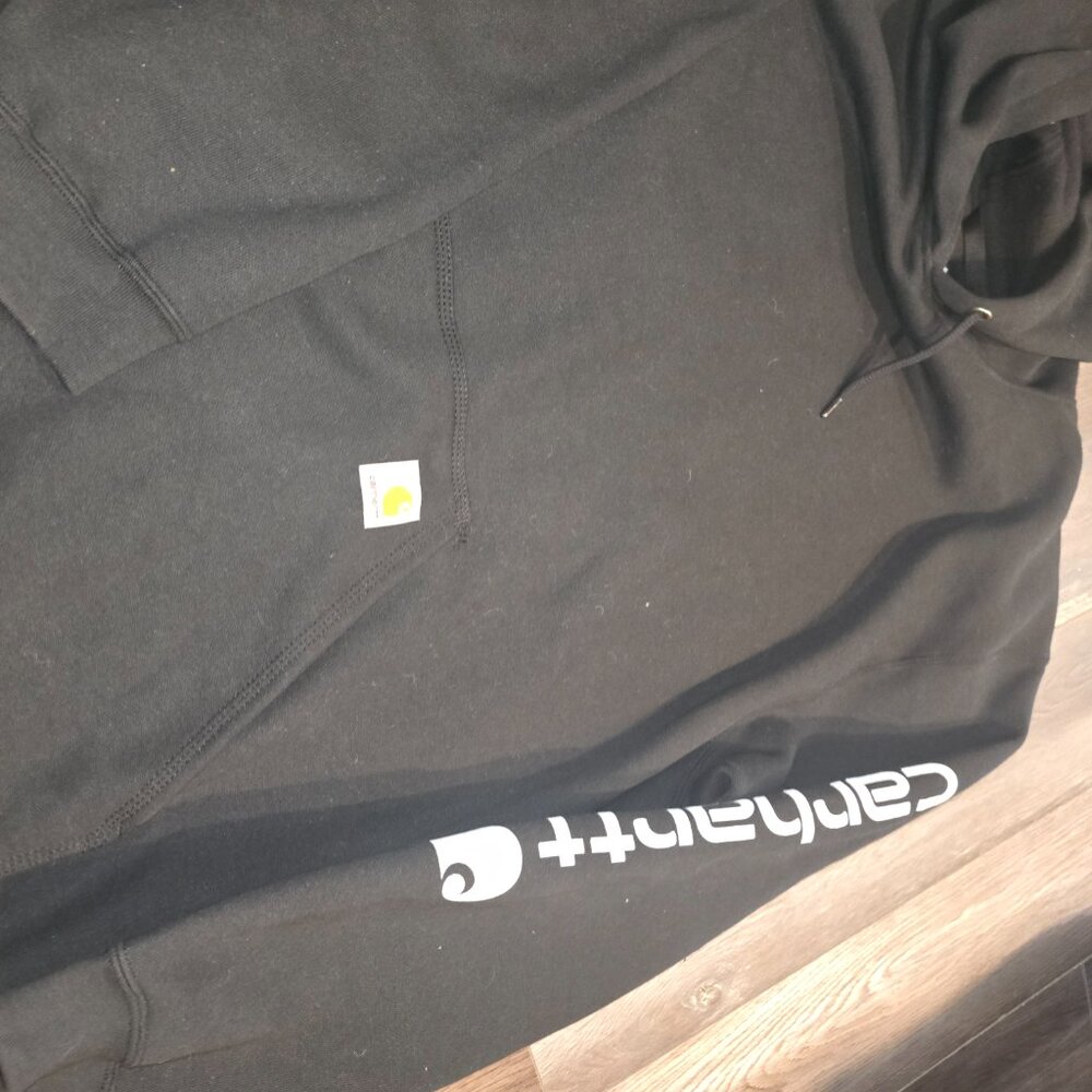 Carhartt Mens Fit Midweight Logo Sleeve Graphic Hoodie - Picture 6 of 8